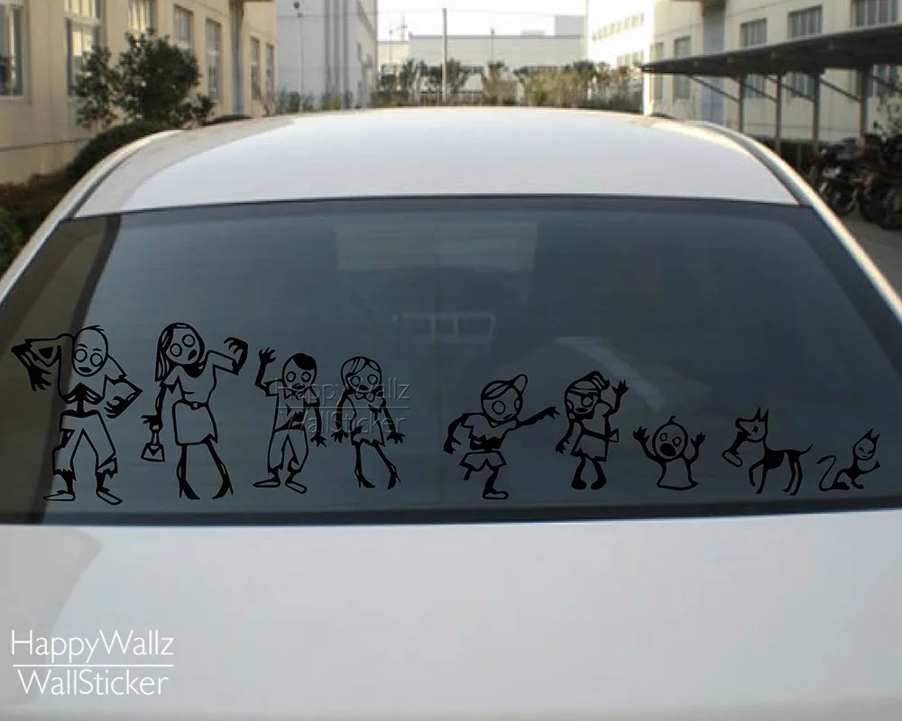 Креативные фигурки автомобильные наклейки на семейный автомобиль DIY Съемные водонепроницаемые автомобильные наклейки 541S