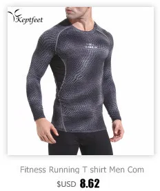 Мужская компрессионная футболка дышащая быстросохнущая футболка для бодибилдинга с длинным рукавом футболка для фитнеса Тяжелая атлетика Спортивная одежда