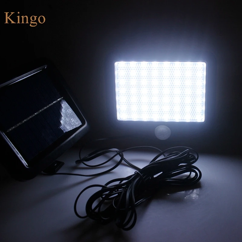 

separated Smart PIR Human Sensor Solar Lamp Led Light Ultra Bright Spotlight Outdoor Path Wall Lamp With 5m Cable Spot Lighting