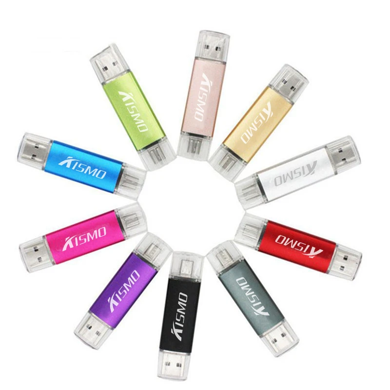 Kismo флеш диск USB 2 0 8 ГБ 16 32 накопитель android OTG для смартфона карта памяти красочный