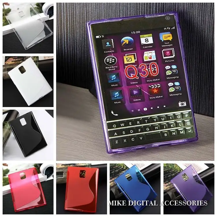 Высококачественный многоцветный матовый гелевый Чехол S Line для паспорта Blackberry Q30