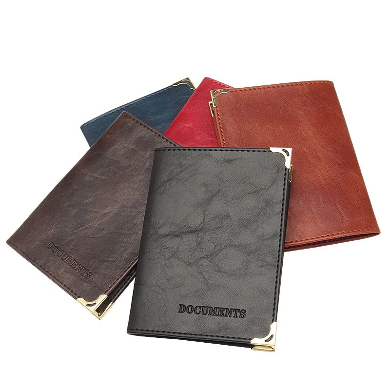 

2019 Oil Surface Russian Auto Driver License Bag PU Leather Cover with double-headed eagle logo for Car Driving Documents Card
