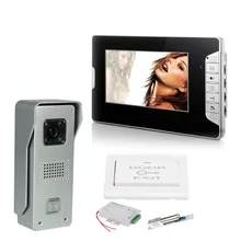 YobangSecurity 7″Inch LCD Video Door Phone Visual Intercom Doorbell 1-camera 1-monitor IR Night Vision With Electronic Door Lock