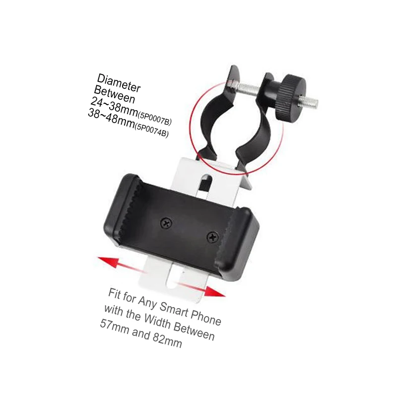 Универсальный мобильный телефон адаптер для мобильного телефона зажим Кронштейн-держатель для зрительная труба, телескоп устройства для микроскопа