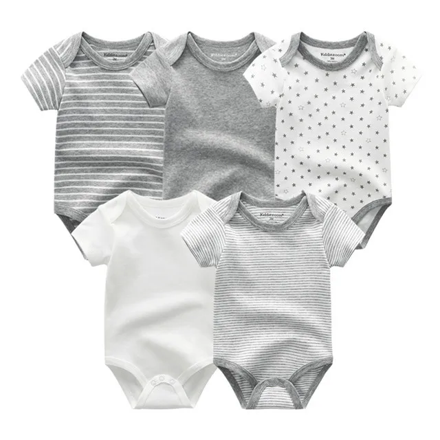 Г. Одежда для малышей Летний комбинезон с короткими рукавами для новорожденных, 5 шт., детские комбинезоны+ 4 штаны хлопок, унисекс, комплект одежды для мальчиков и девочек - Цвет: BDS5206