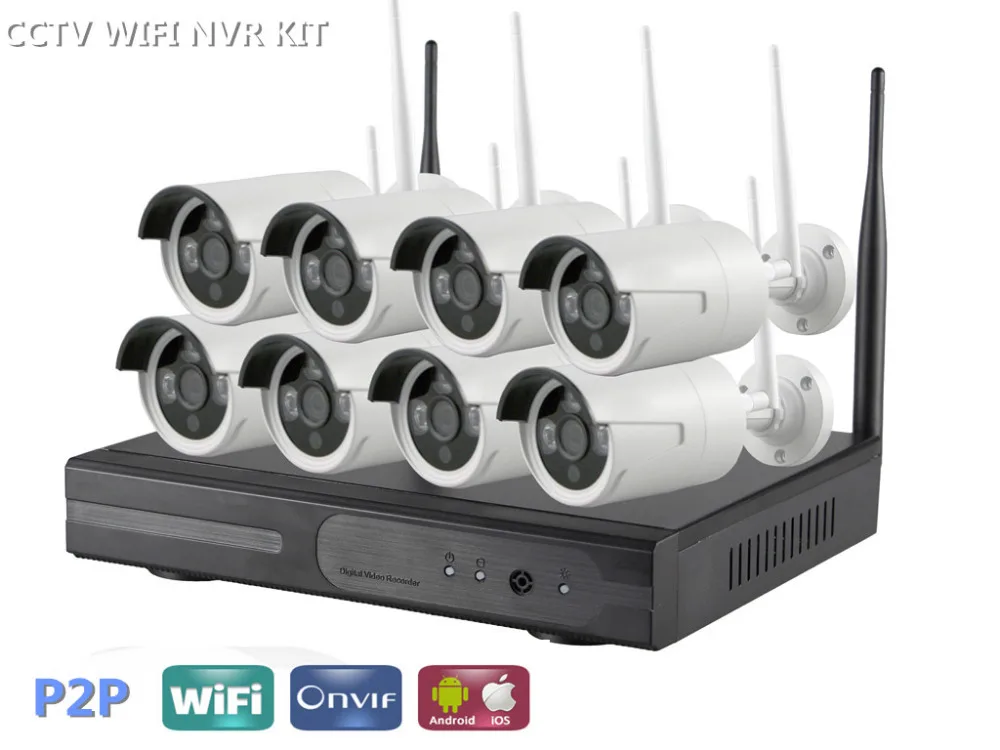 8CH CCTV System Wireless 960P NVR 8PCS 1.3MP IR Outdoor P2P Wifi IP CCTV Security Camera System Surveillance Kit 8CH CCTV System Wireless 960P NVR 8PCS 1.3MP IR Outdoor P2P Wifi IP CCTV Security Camera System Surveillance Kit