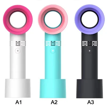 

Mini Folding Cartoon Leafless Fan Ventilator Hand-Held Bladeless Air Cooler Rechargeable With Led Display Fan For Outdoor M8