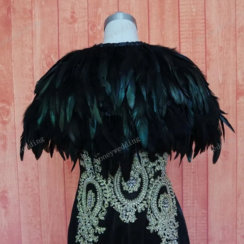 Evening Dress Cape Stole Feather Wraps Shrug Bolero Shawl Scarf