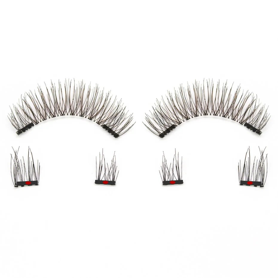Genailish Магнитная Eyeashes 6 шт./пара магнит ресницы 6D ресница с Подарочная коробка