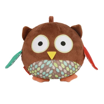 

Born Baby Toy Owl Shape Design Comforting Appease Doll With BB Rattles Soft Plush Doll Educational Toys New Dropshipping