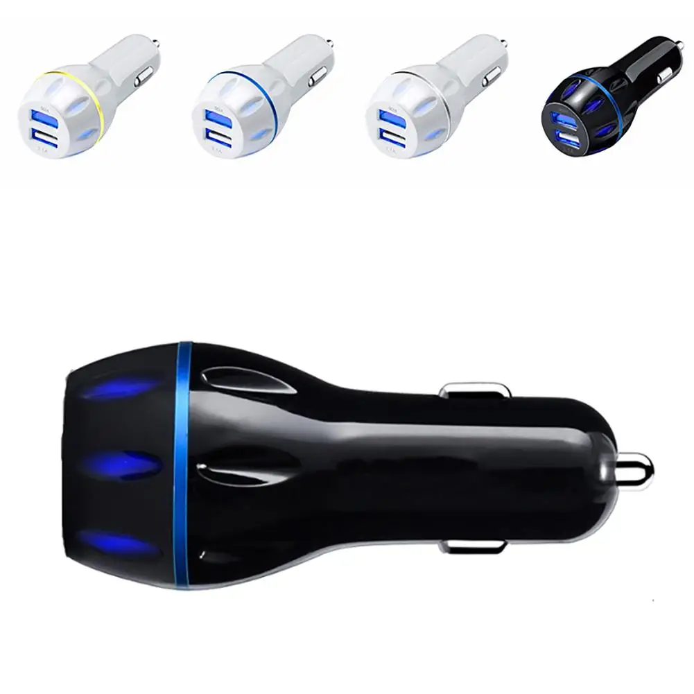 

Portable Auto Car Quick Charging USB Port Dual Charger Cigarette Lighter Adapter