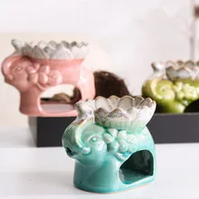 Керамика ароматерапия из свечек печь тайский слон аромат существенный диффузор Творческий ледяная, с трещинами ремесла украшения