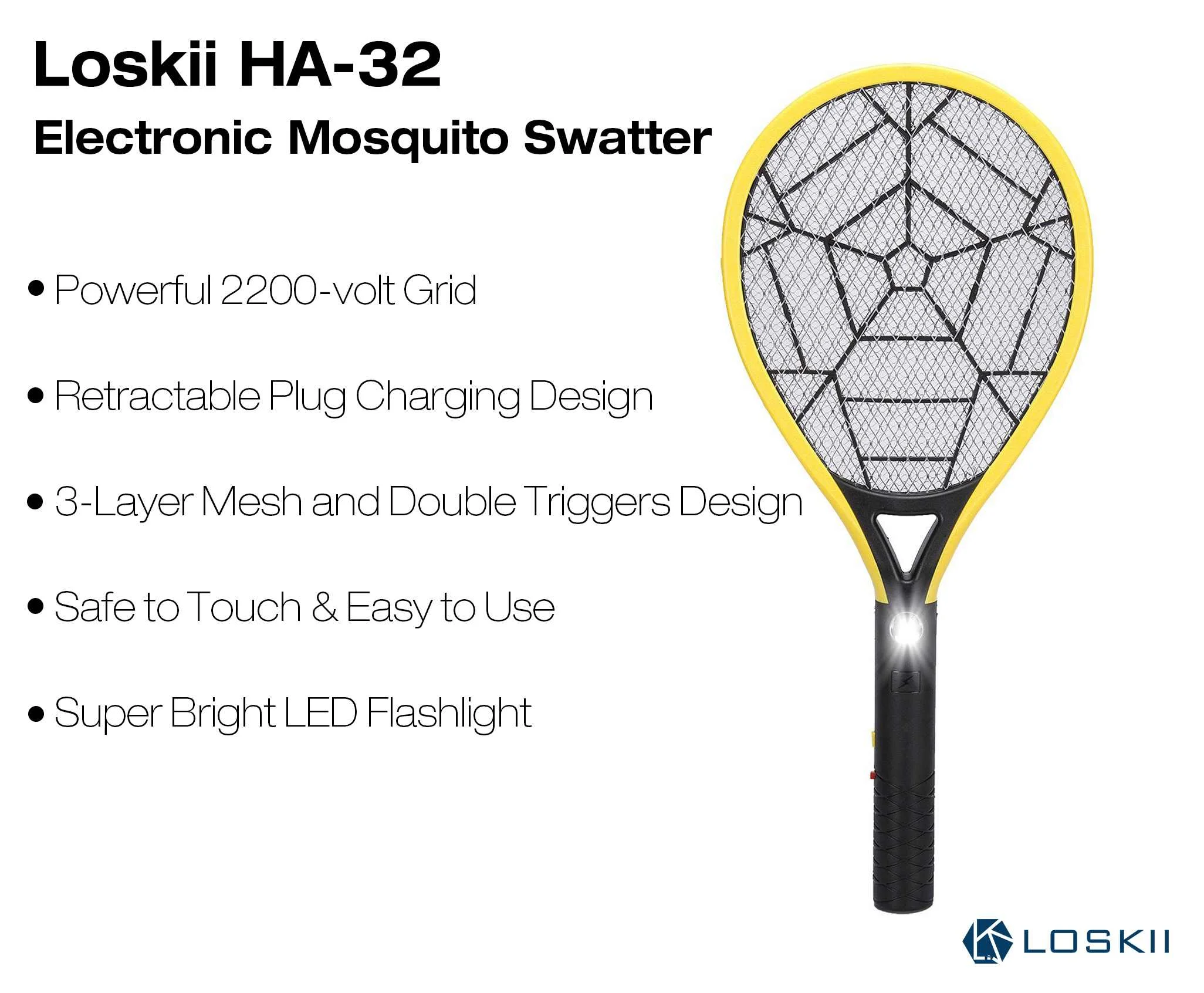 Электрическая Летающая противомоскитная ракетка 3 слоя сетки перезаряжаемая ручная анти насекомые Zapper мухобойка от жучков убийца с светодиодный светильник
