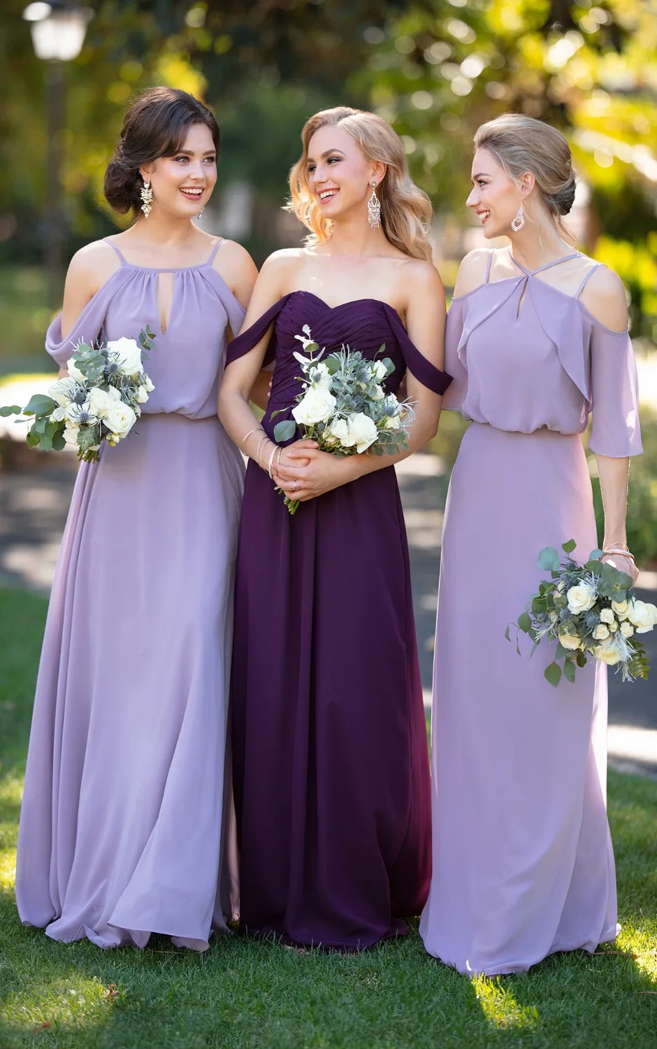 2019 новое классическое простое и стильное шифоновое платье подружки невесты длиной до пола