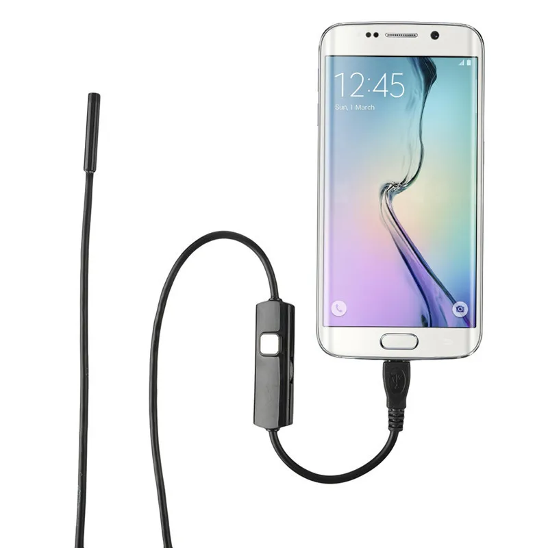 Мини камера 5 мм мобильный телефон расширенный эндоскоп Micro USB 6 светодиодов Android