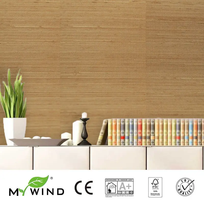 

2019 MY WIND ABACA Grasscloth Wallpapers Luxury Natural Material Innocuity Paper Weave Design Wallpaper In Roll Decor