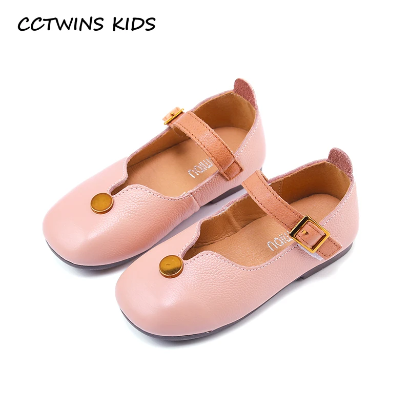

CCTWINS KIDS 2018 Spring Children Pink Princess Dance Flat Baby Girl Fashion Black Shoe Toddler Brand Mary Jane Black G1605