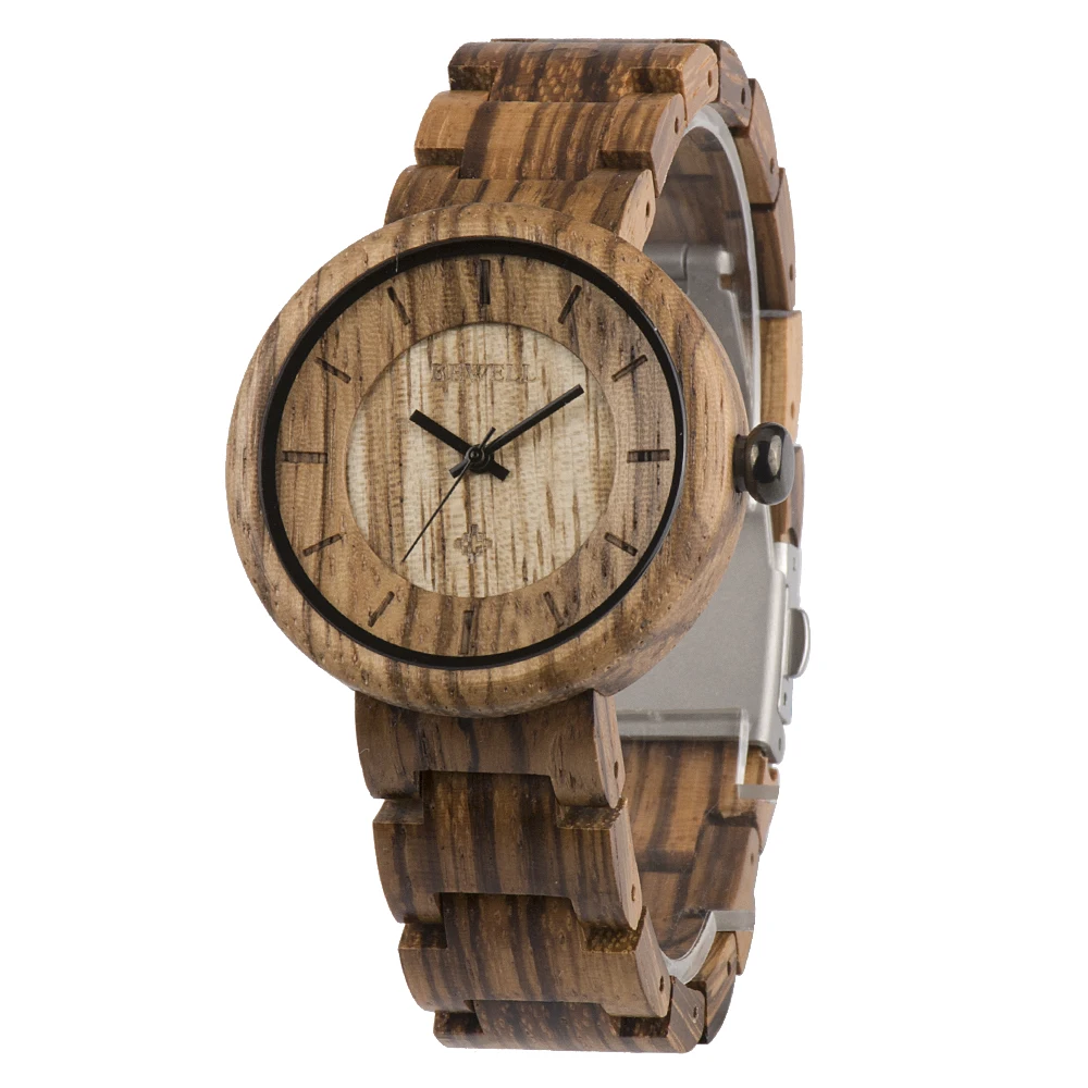 BEWELL WOODEN WATCH