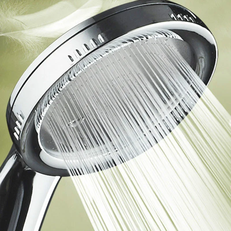 

2018 New Ultrathin SPA Shower Head High Presure With Chrome-plate Panel Streamline Handhold Showerhead