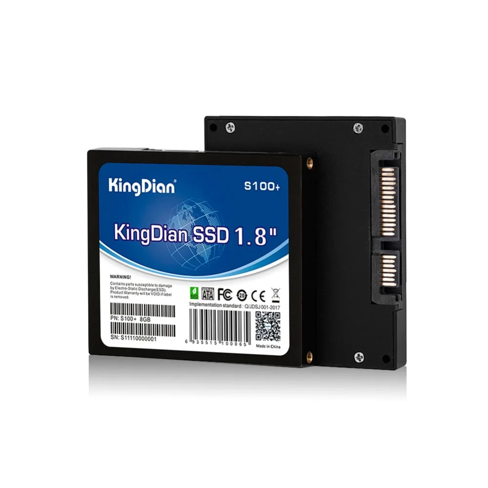 (S100+ 8GB) KingDian SSD hard drive disk 1.8" SATA2 for