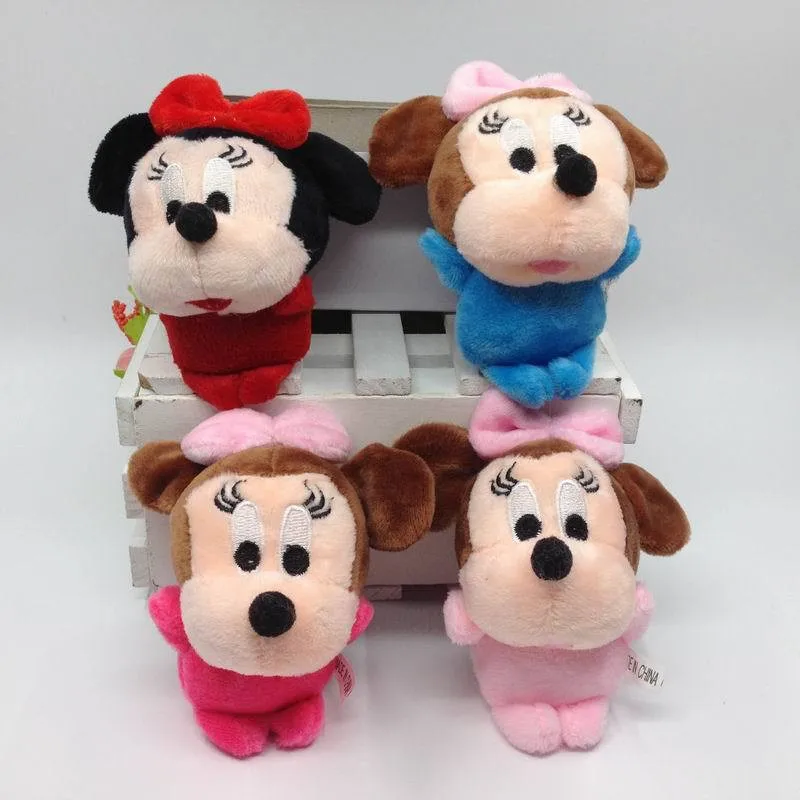 

2019 New Cute Movie Cartoon Mouse Plush Pendant Toys Lovely Rat Stuffed Dolls Phone Keychain Key Bag Pendants 30pcs