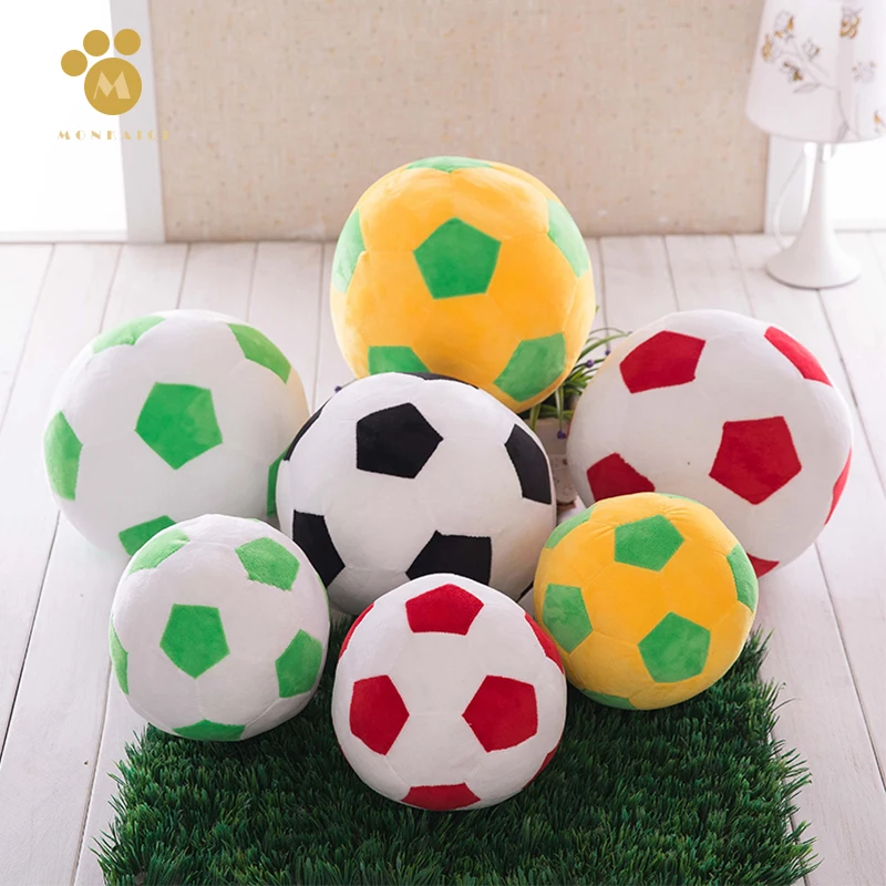 Mini cartoon football dolls plush toys children soft soccer stuffed