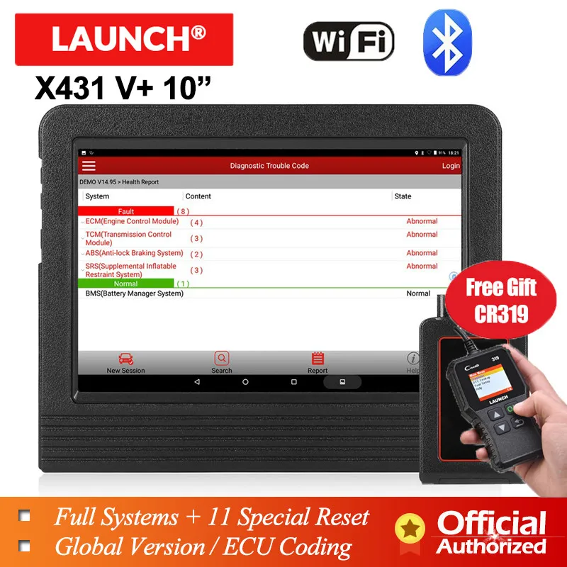 LAUNCH X431 V V plus 10 Diagnostic Tool Car Automotive Tool obd2 Scanner Bluetooth font b
