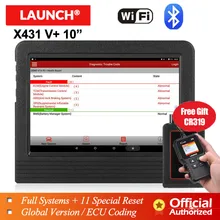 LAUNCH X431 V + V plus 10 автомобильные инструменты для диагностики автомобильного инструмента obd2 сканер Bluetooth wifi полная система obd 2 сканер PK X431 pro3