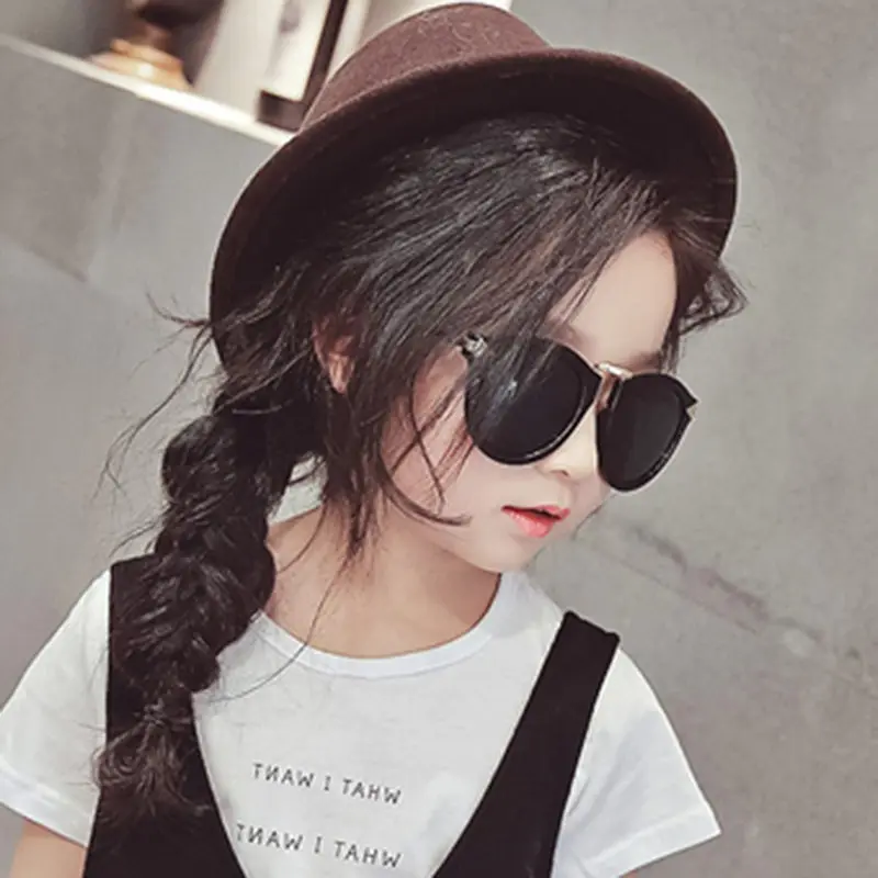 

2018 new fashion children Toddler sunglasses boys girls kids baby safety sun glasses UV400 mirror glasses retro oculos infantil