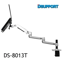 Liga de alumínio de Montagem De Mesa Ultra-long Arm Dual-uso Portátil/Titular Monitor de Movimento Total Suporte Notebook 8012-T