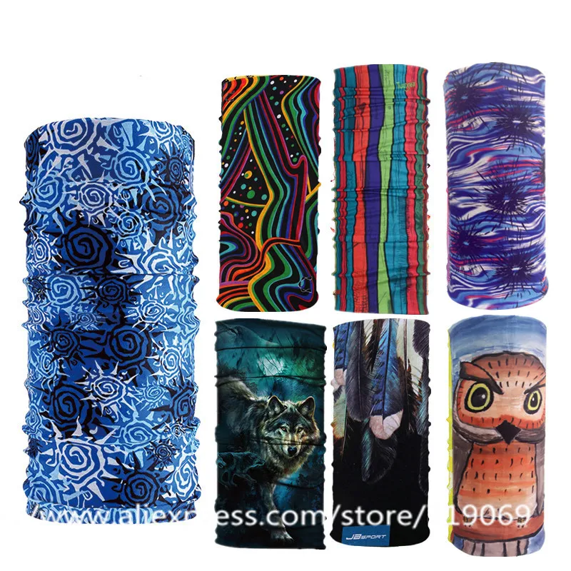 

12pcs/lot 601-700 Wholesale Design Multi Bandana Motorcycle Biker Face Mask Neck Scarf Magic Seamless Bandanas Bicycle Headband