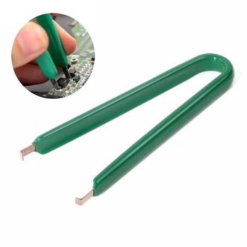 1Pc 3 Clolors U Type IC Chip Protection Pliers Stainless Steel Clip IC Extractor Removal ROM Extraction Tools