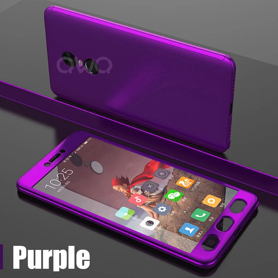 360 Degree Protection Hard Cases For Xiaomi Redmi 4X Note 4 Note 4X Shockproof Full Cover Phone Shell 7