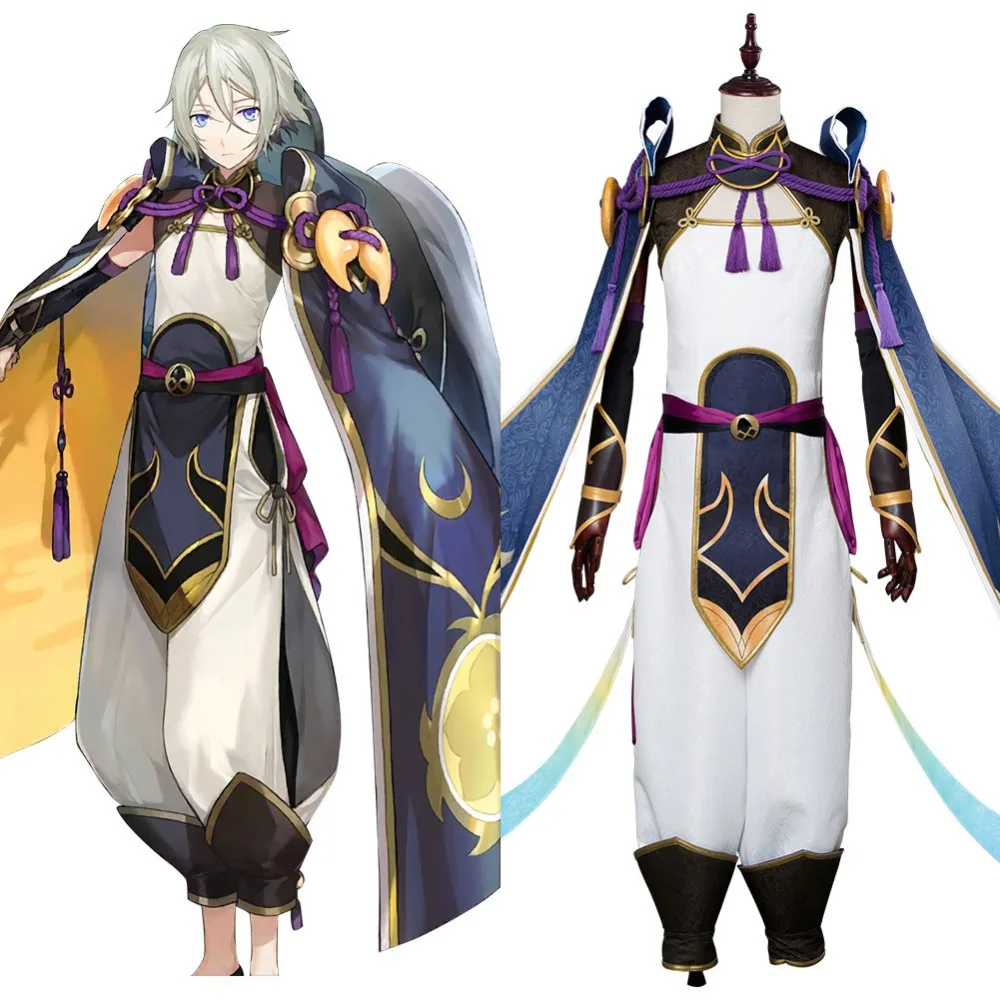 Fate Grand Order Косплей Lang Lin Wang Fate косплей костюм, полный набор наряд красивая одежда Хэллоуин Карнавал индивидуальный заказ