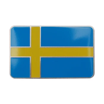 

Auto Sticker Sweden Flag For Volvo S60 S80 V70 Renault Volkswagen Honda Hyundai Camry Qashqai Octavia Badge Decal Car Styling