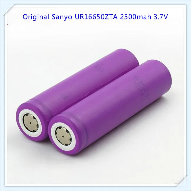 Для Sanyo UR16650ZTA 16650 2500mah 3,7 V литий-ионная аккумуляторная батарея с плоским верхом(1 шт