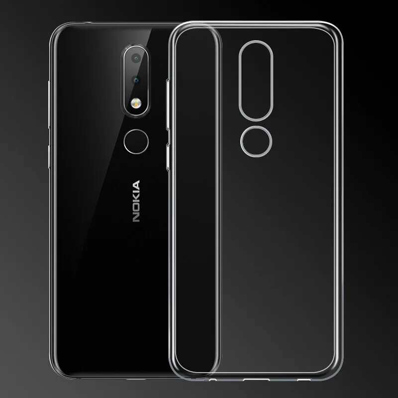 Прозрачный Мягкий Силиконовый ТПУ чехол для телефона Nokia 5,1 Plus X5 5,8" задняя крышка ультра тонкий Fundas Nokia5.1 Plus X5 TA-1109