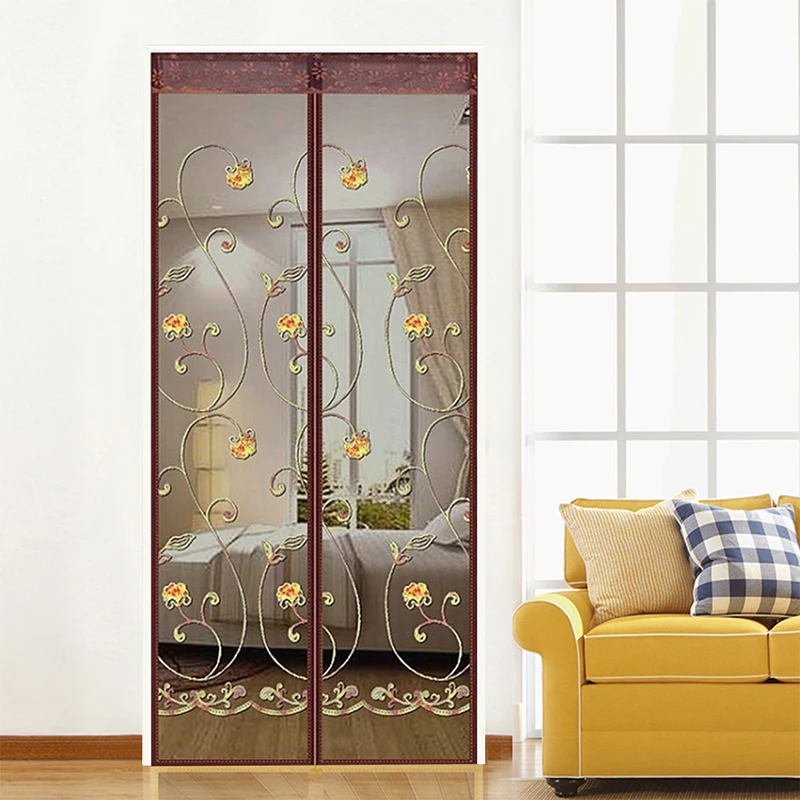 

Summer Magnetic Mesh Net Anti Mosquito Insect Fly Bug Curtain Automatic Closing Door Screen Kitchen Curtain Drop Shipping
