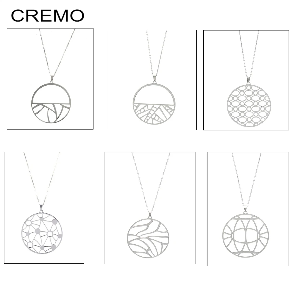 Cremo 12 Colors Interchangeable Reversible Leather Pendant Charm Chain