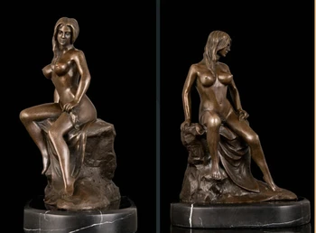 

Beautiful Art Decoration Sexy Naked Woman Bronze Statue
