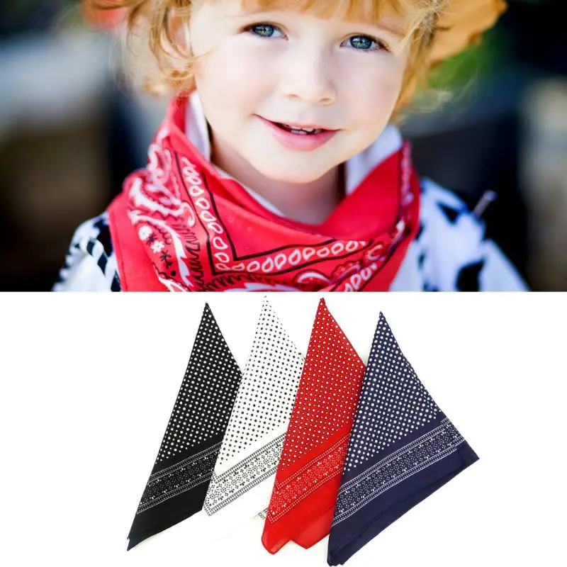 Богемский винтажный цветочный шарф в горошек 50x50 см унисекс, хлопковый Спортивный Платок, повязка на голову, бандана в стиле хип-хоп, повязка на голову