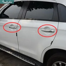 Tonliker 8 Pcs DIY Car Style Stainless Steel ABS The Door Handle Cover Case stickers for Mitsubishi Outlander 2013-16