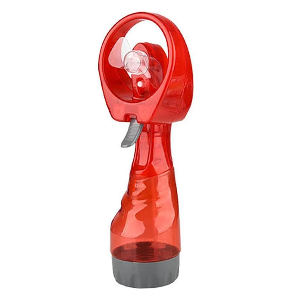 Мини Портативный ручной вентилятор с водяным туманом 2 в 1 функции мощный вентилятор водяное охлаждение спрей вентилятор для увлажнения для путешествий на открытом воздухе - Цвет: Red