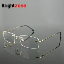 6 цветов оправы, Безвинтовые, с памятью, титановые, металлические складные очки, очки по рецепту, RX очки, оптическая оправа