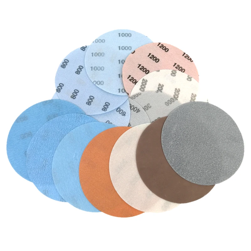 10PCS 6 Inch FV Superfine Film Sanding Disc Soft Waterproof Sandpaper