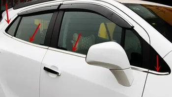

8PCS Stainless Steel Bottom Window Sill Trim Decoration Cover Trim For Vauxhall Opel Mokka / Buick Encore 2013-2017