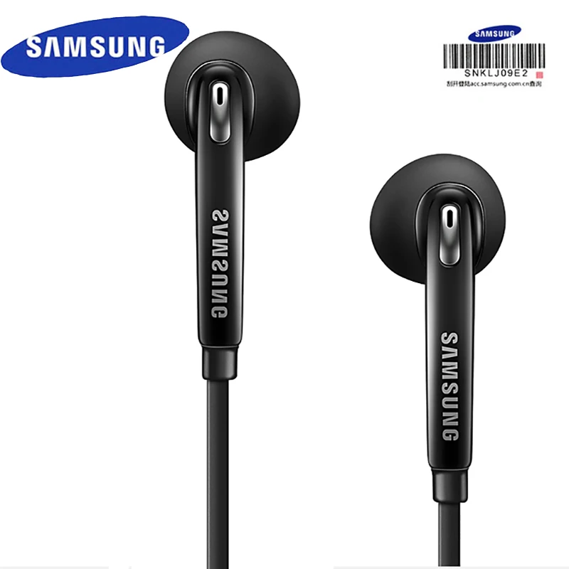 Оригинальные наушники samsung EO-EG920BW, наушники-вкладыши 3,5 мм с черной коробкой для хранения, наушники с поддержкой Galaxy S7 Edge S8 S9 plus
