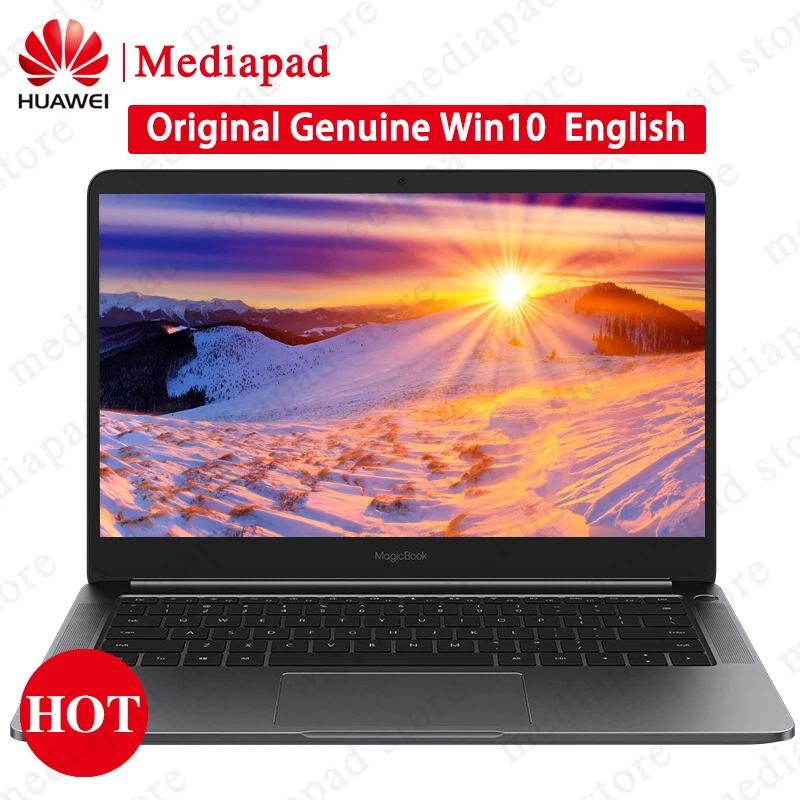 14 дюймов HUAWEI MagicBook Windows 10 Тетрадь 8th-Gen i5/i7 Процессор GeForce MX150 2 Гб GDDR5 8 Гб 256 ультратонкий ноутбук ПК
