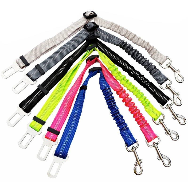 

2019 NEW Adjustable Bungee Buffer Dog Car Seat Belt Safe Leads Buffer Stretch Safety Rope