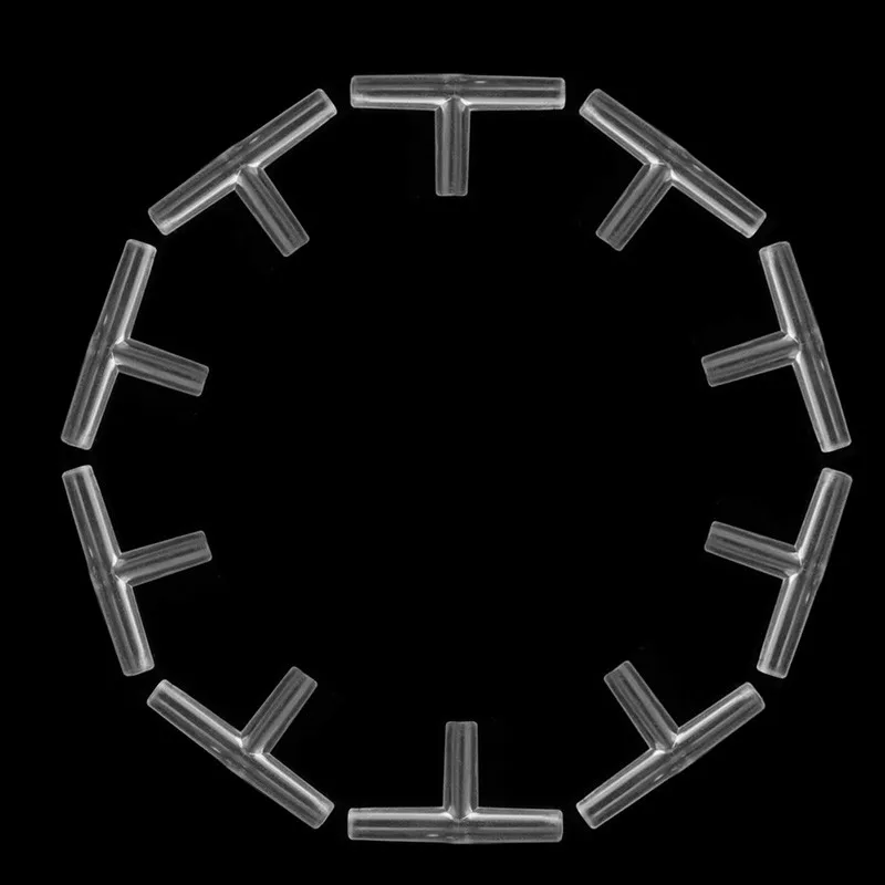 Новая распродажа 10 шт. аквариум 3 Way T разъем трубки воздушные клапаны для аквариума кислородный насос